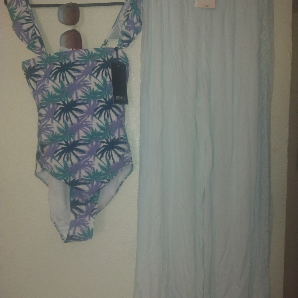 Baby blue Cover up Swim pants